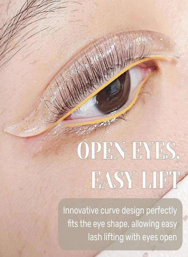 لي بيوتي قضبان رفع الرموش من ليبيوتي، وسادات رفع الرموش الكورية بدون غراء، مصممة لرفع الرموش مع فتح العينين، قضبان تجعيد الرموش ذاتية اللصق، أدوات ومستلزمات رفع الرموش، 5 أحجام شفافة - Image 2